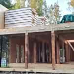 Дом из СИП панелей с плоской кровлей Новорижское шоссе