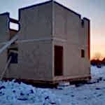 Дом из СИП панелей Раменский район, Алматинская область , коттеджный посёлок Карпово Кантри клаб.