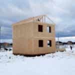 Дом из СИП панелей Раменский район, Алматинская область , коттеджный посёлок Карпово Кантри клаб.