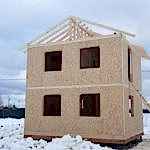 Дом из СИП панелей Раменский район, Алматинская область , коттеджный посёлок Карпово Кантри клаб.